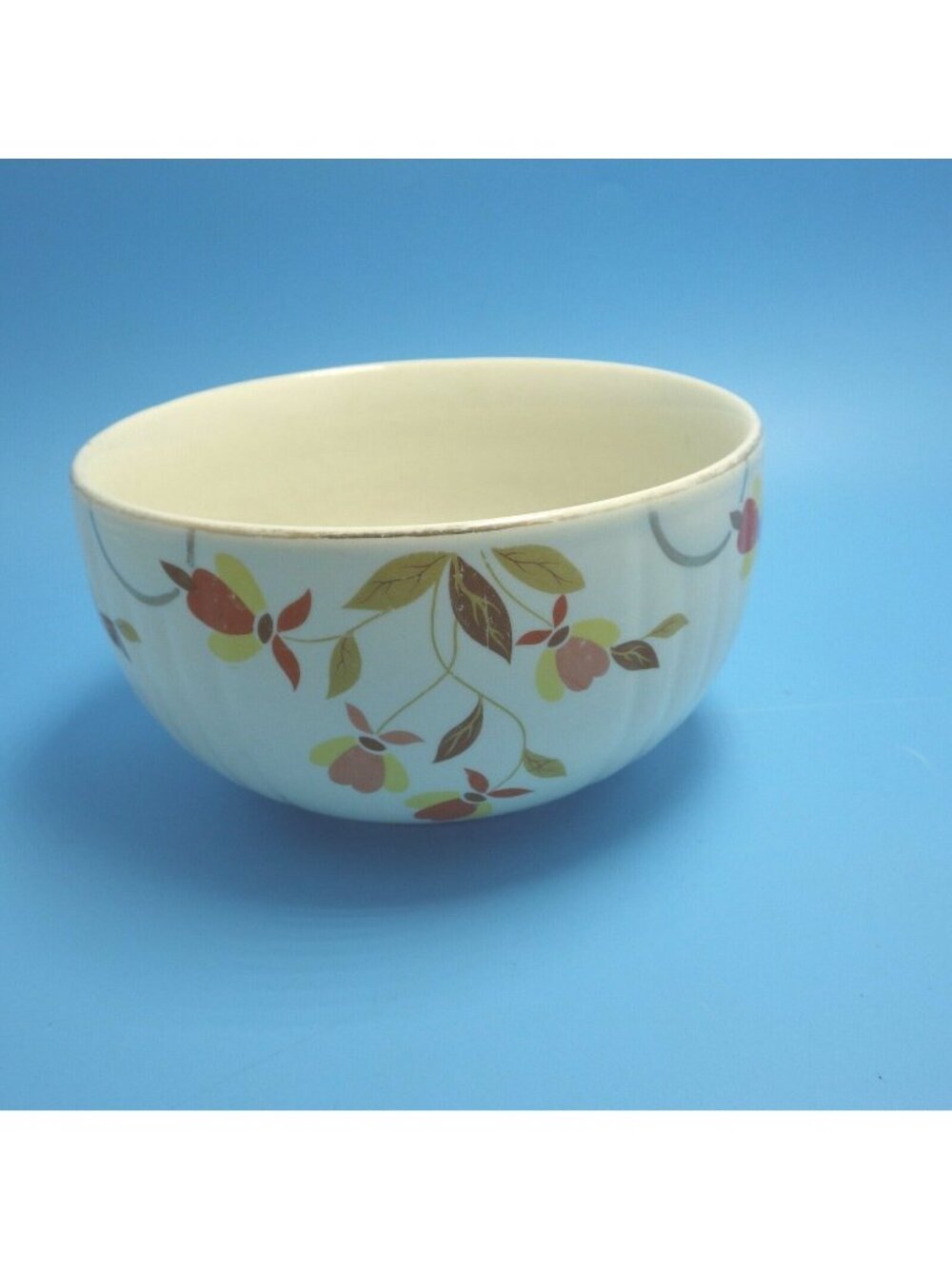 Halls  Mixing Bowl Superior Quality Vintage Kitchenware MCM Autumn Leaf 6 inch